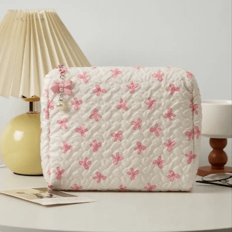 Bow Clutch Cosmetic Bag by Pampering Heaven
