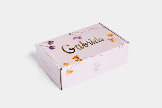 Spring Unisex Shower Steamers Gift Set box featuring floral design and elegant typography.