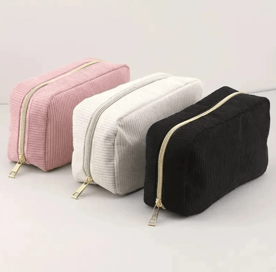 Corduroy Cosmetic Storage Bag by Pampering Heaven