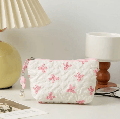 Bow Clutch Cosmetic Bag by Pampering Heaven