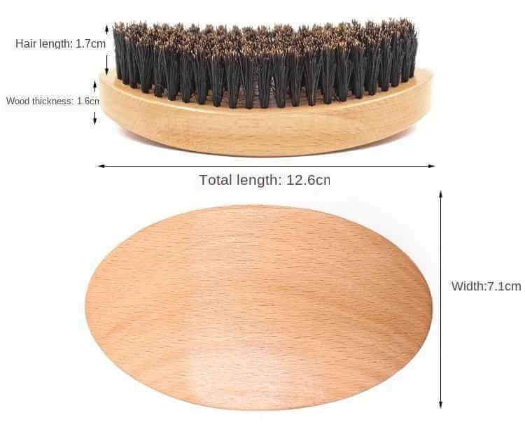 Men's Beard Brush and Comb for Personal Care Styling