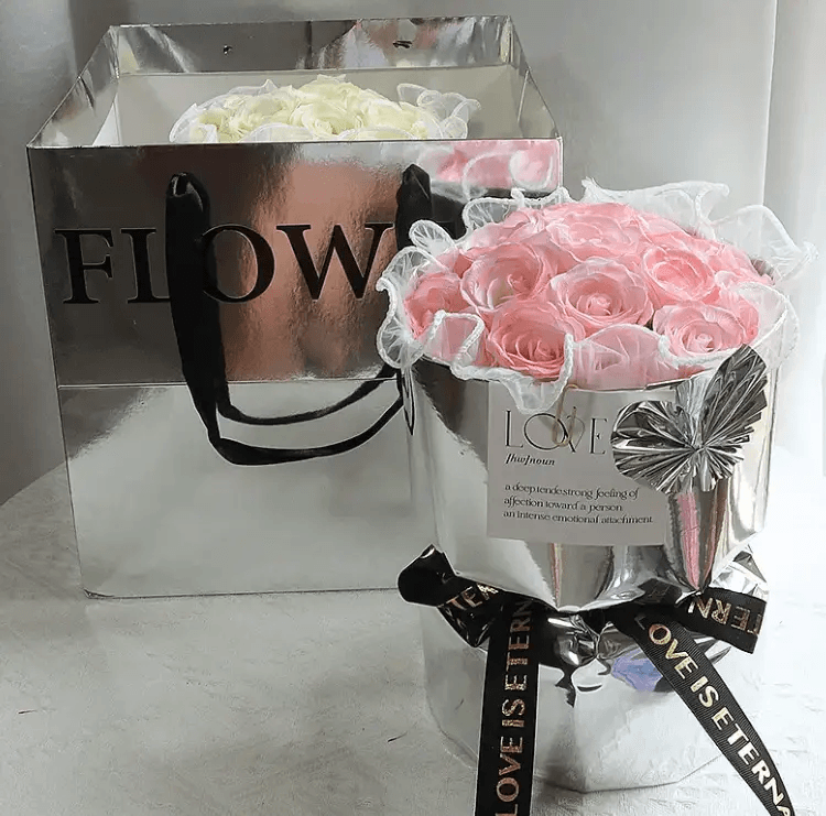 Gift Heart Soap Flower Carnation Rose by Pampering Heaven