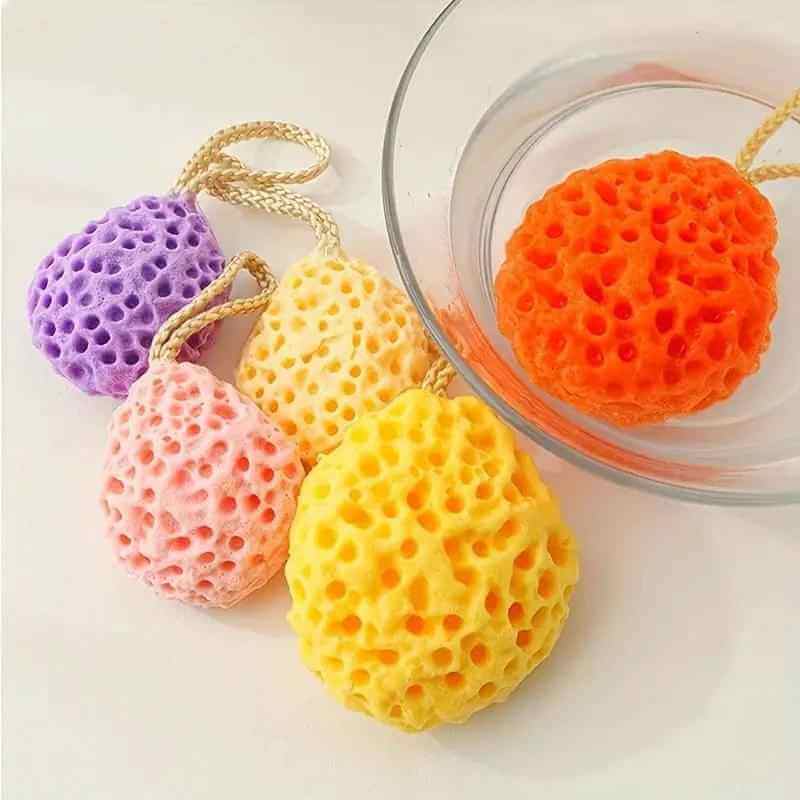 New Honeycomb Bath Ball - Super Soft Sponge for Kids
