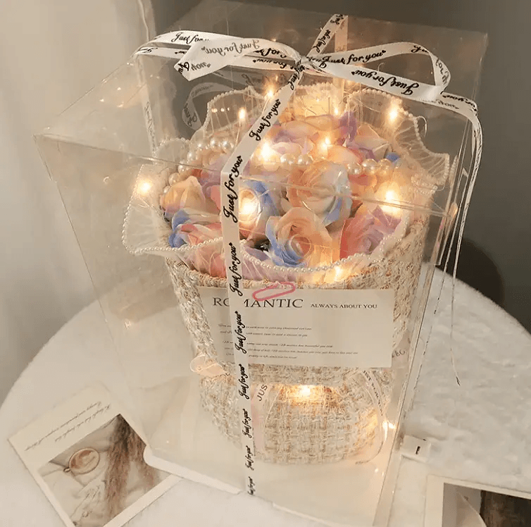 Gift Heart Soap Flower Carnation Rose by Pampering Heaven