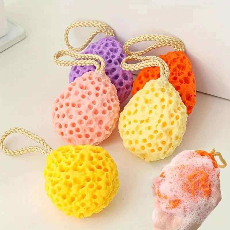New Honeycomb Bath Ball - Super Soft Sponge for Kids