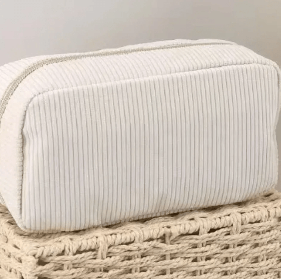 Corduroy Cosmetic Storage Bag by Pampering Heaven