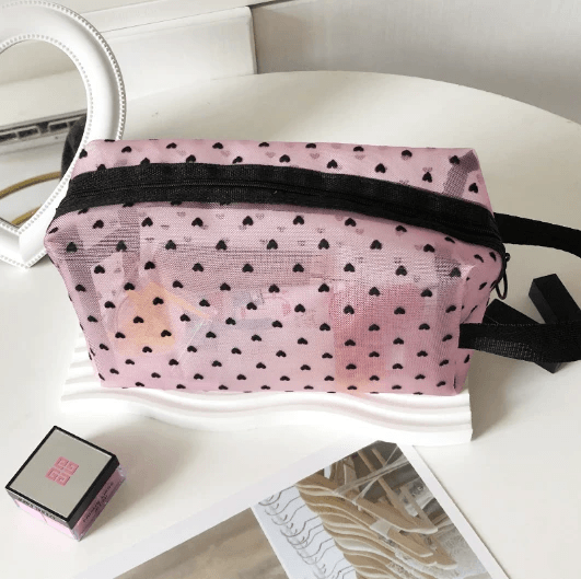 Love Mesh Cosmetic Bag by Pampering Heaven