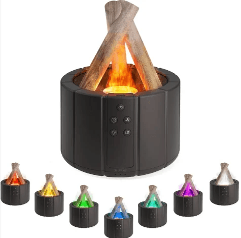 Simulated Flame Aromatherapy Humidifier by Pampering Heaven