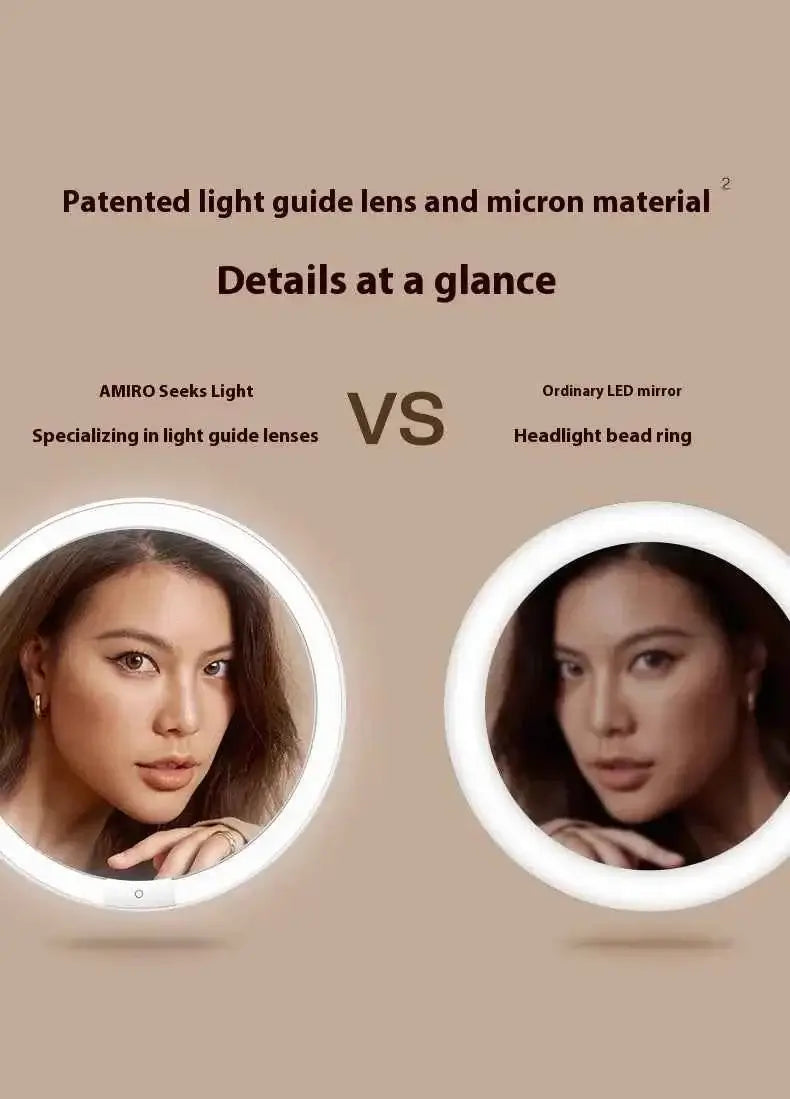 Lighted Portable Cosmetic Mirror