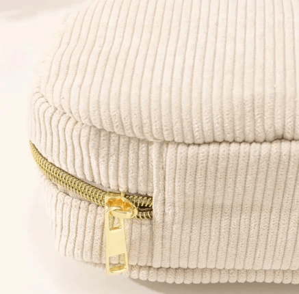 Corduroy Storage Cosmetic Bag by Pampering Heaven