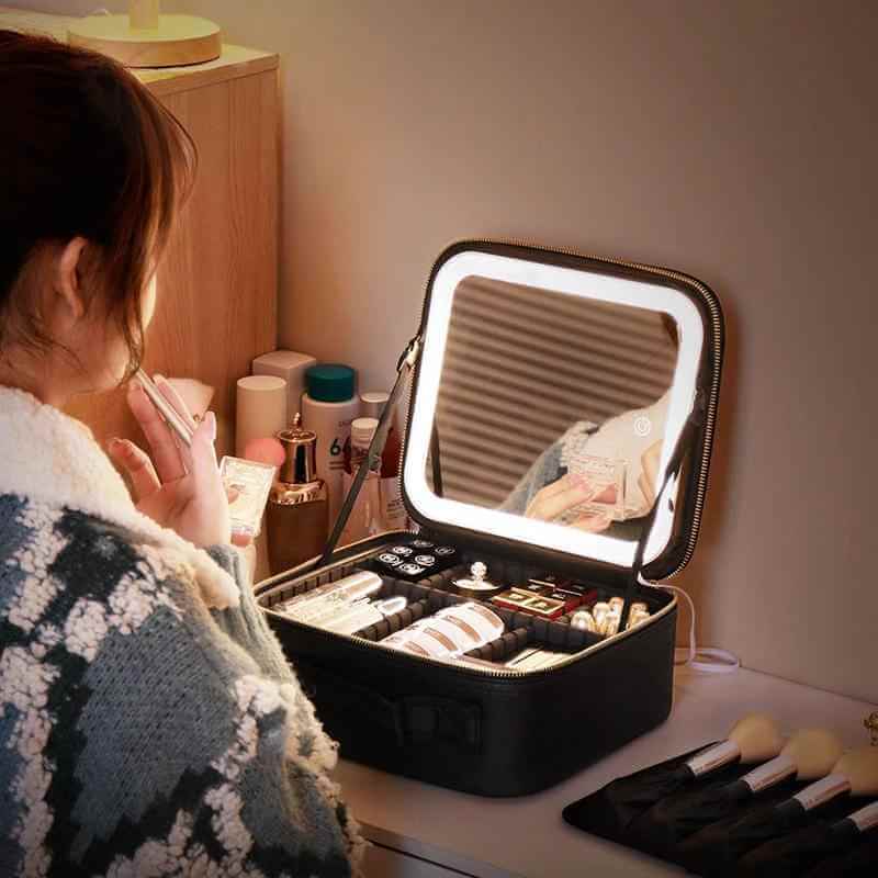 LED Lighted Cosmetic Bag