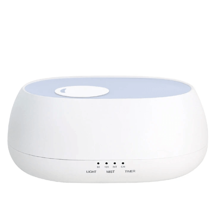 Aromatherapy diffuser humidifier lamp with a sleek design, perfect for creating a calming atmosphere in any room.