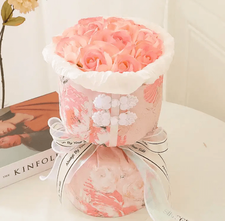 Gift Heart Soap Flower Carnation Rose by Pampering Heaven