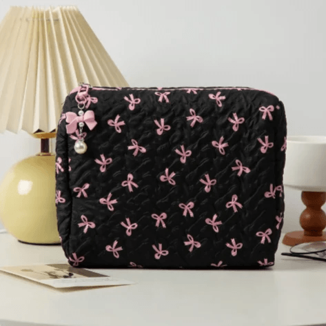 Bow Clutch Cosmetic Bag by Pampering Heaven