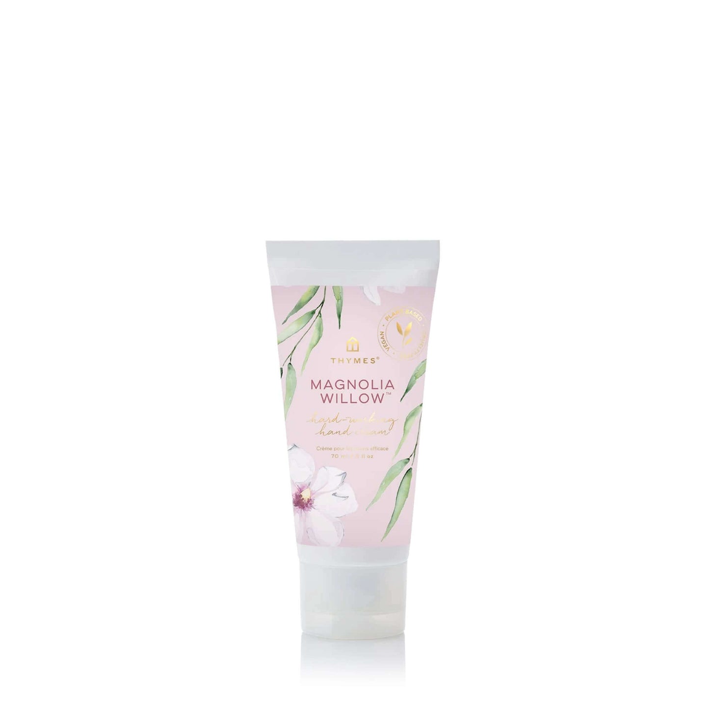 Thymes Hard-Working Hand Cream - Hand Moisturizer with Shea Butter Sunflower Seed Oil & Pro-vitamin B5 - Hand Cream for Women & Men - Hand Cream Travel Size - Skin Care (Magnolia Willow 2.5 fl oz) by Pampering Heaven