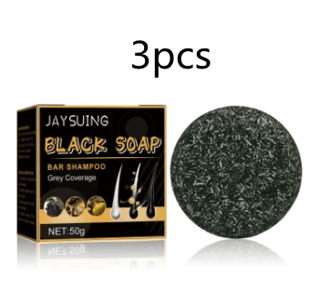 Black Thickening Hair Care Shampoo Bar by Pampering Heaven