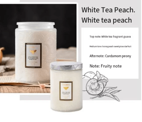 Embossed Glass Soy Aromatherapy Candles by Pampering Heaven