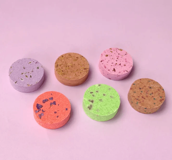 Essential Oil Aromatherapy Bath Tablets Set by Pampering Heaven