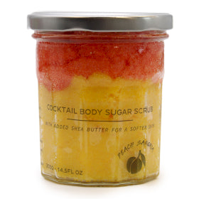 Peach Sangria Cocktail Body Sugar Scrub - Organic Scrub - Body Scrub - Sugar Scrub