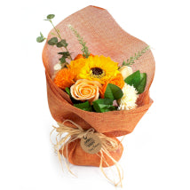  Orange Standing Soap Flower Bouque- Soap Flower- Bath Soap