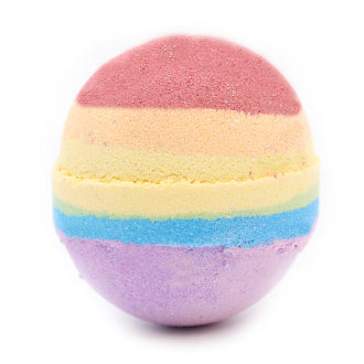 Rainbow bath bomb