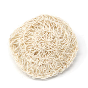 Round Exfoliating Sisal Sponge - Sponge Scrubber - Back Scrubber - Sisal Sponge